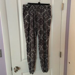 Large Patterned Soft Joggers